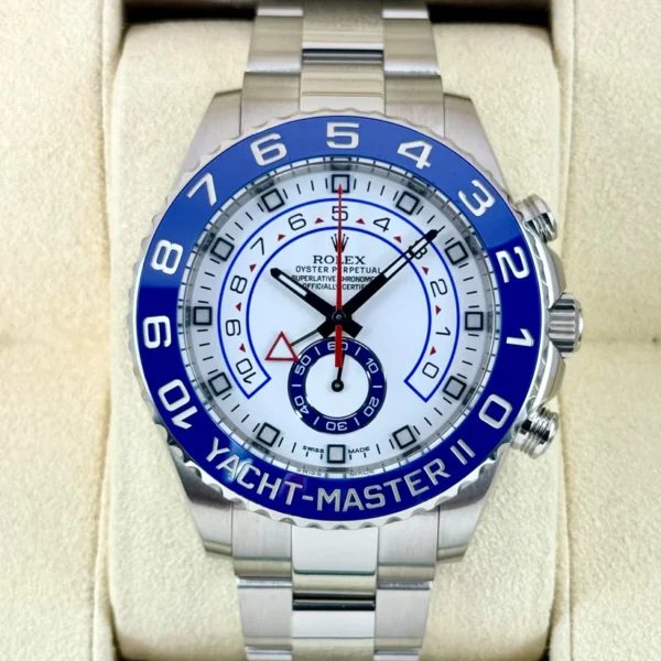 2016 Rolex Yacht-Master II 44mm 116680 Stainless Steel White Dial