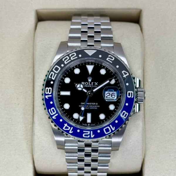 NEW 2025 Rolex GMT-Master II 'Batgirl' 40mm 126710BLNR in Oystersteel with Jubilee Bracelet and Black Dial