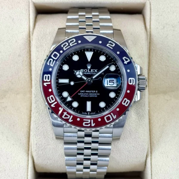 2020 Rolex GMT Master-II 'Pepsi' 40mm 126710BLRO Oystersteel Jubilee Bracelet and Black Dial