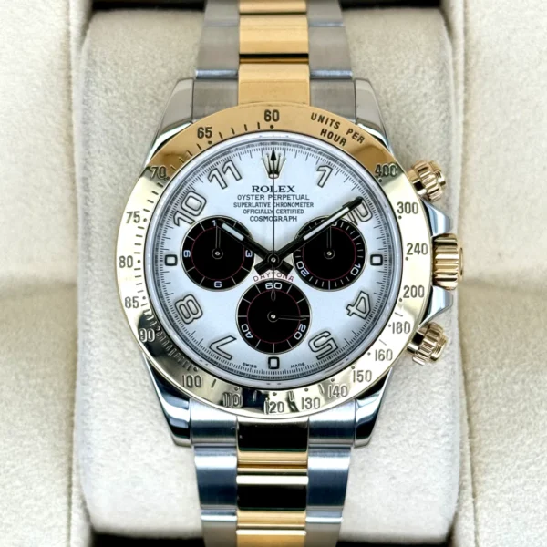 2019 Rolex Daytona 40mm 116523 116523 Panda Arabic Racing Dial