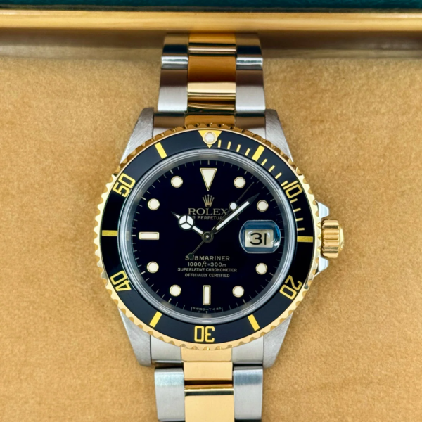 1991 Rolex Submariner 40mm 16613LN Two-Tone Black Dial